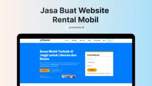 Jasa Pembuatan Website Rental Mobil